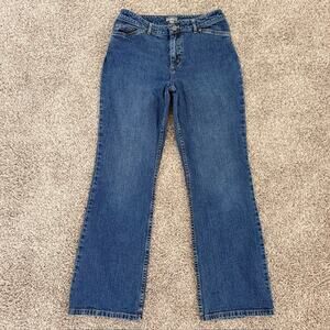 J. Jill Stretch Blue Jeans Flare Wash Out Denim Stretch Classic Women's 6P
